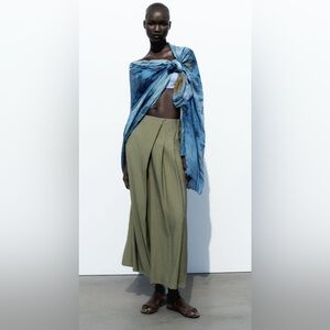 Zara Wrinkle Effect Culottes